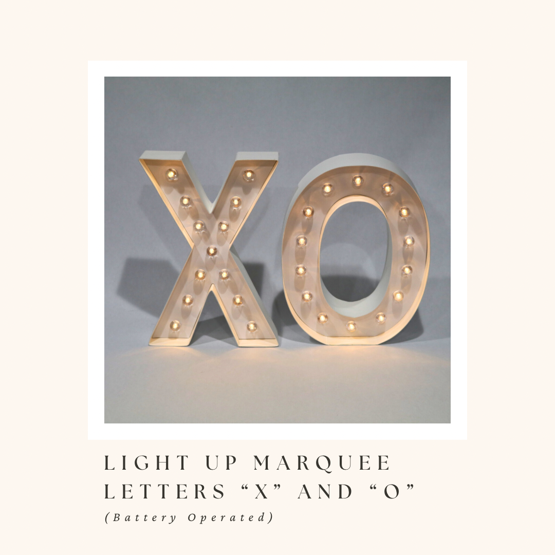 Light Up Marquee Letters “X” and “O”