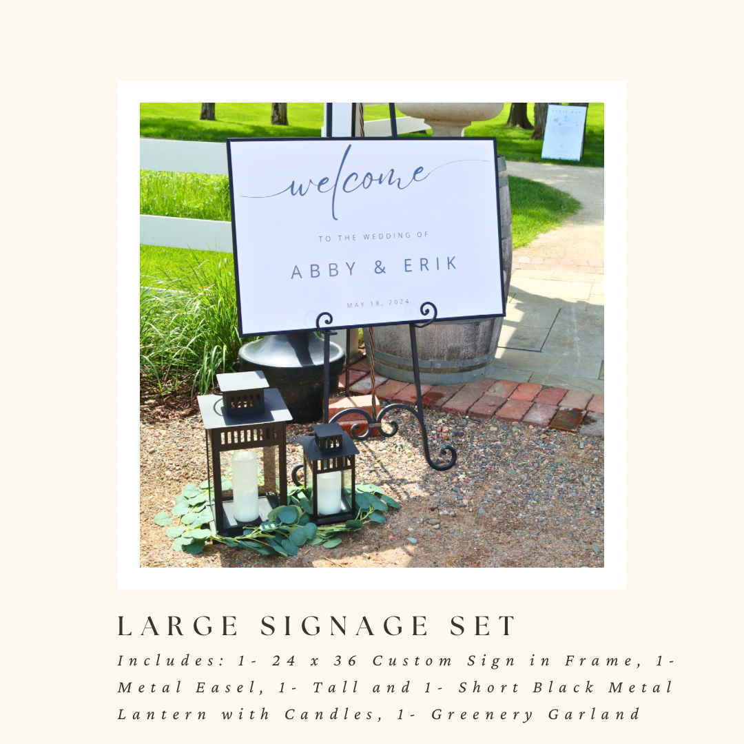Signage Set CUSTOM Large Signage Set – Perfect Day Decorating