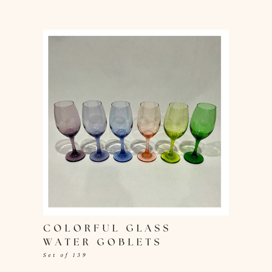 Colorful Water Goblet Set