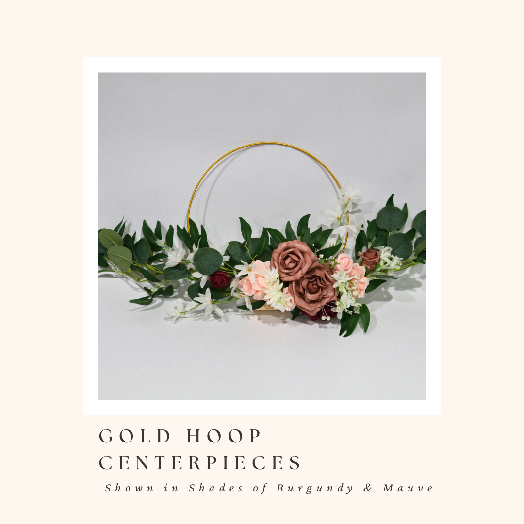 Gold Hoop Centerpiece