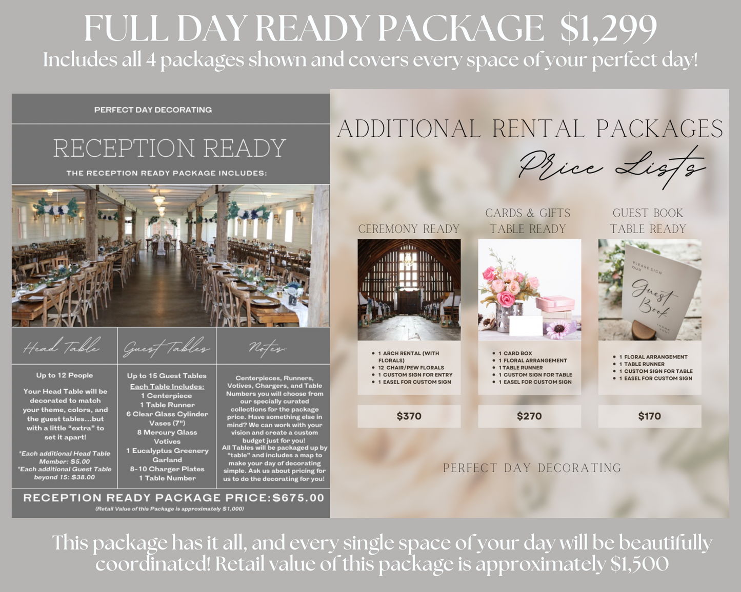 Full Day Ready Rental Package