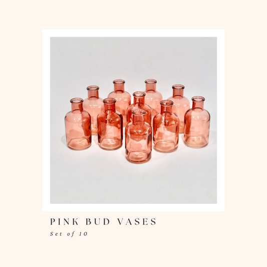 Pink Bud Vases