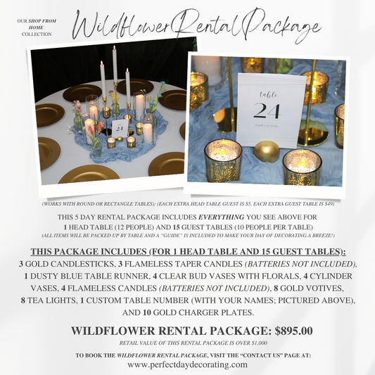 Wildflower Rental Package