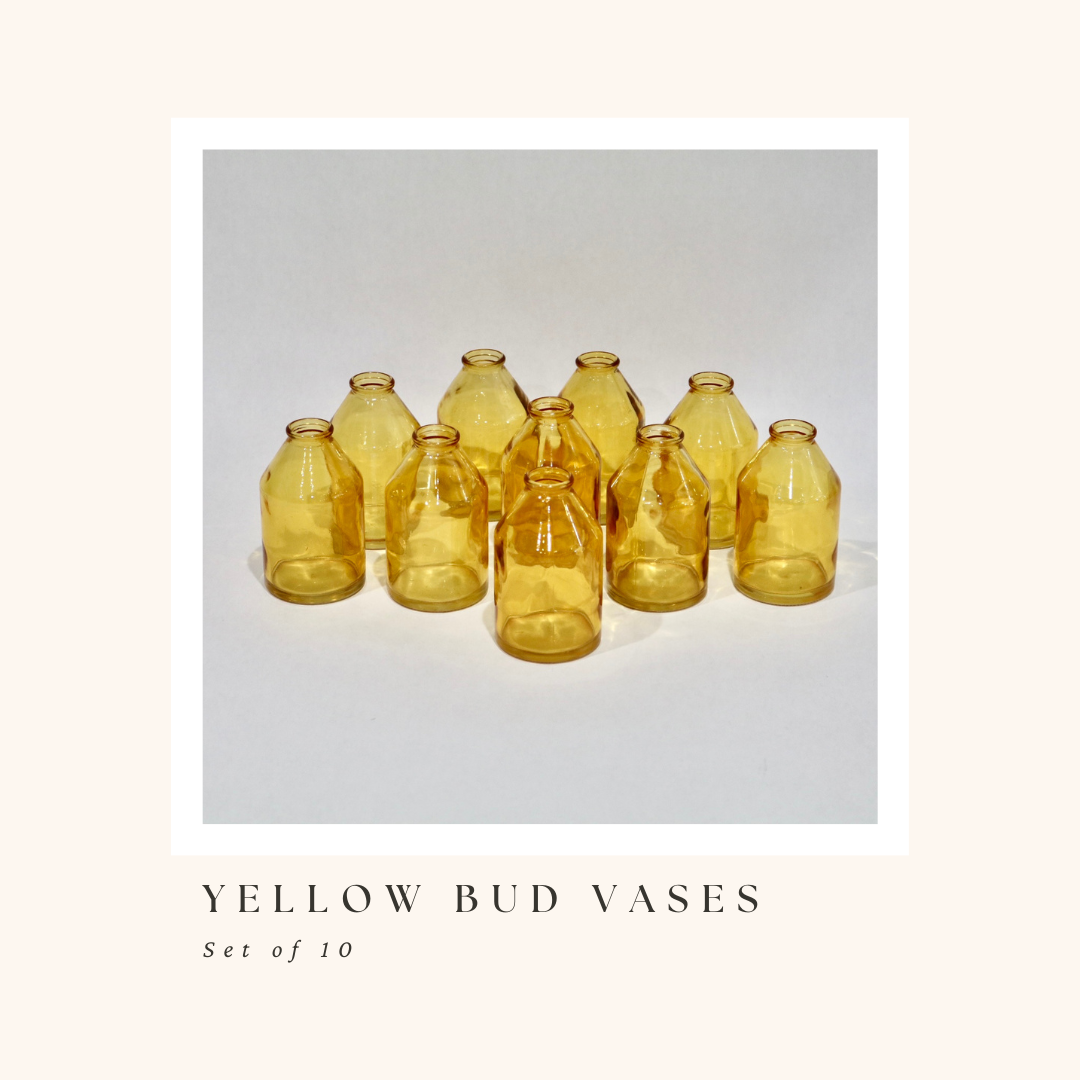 Yellow Bud Vases